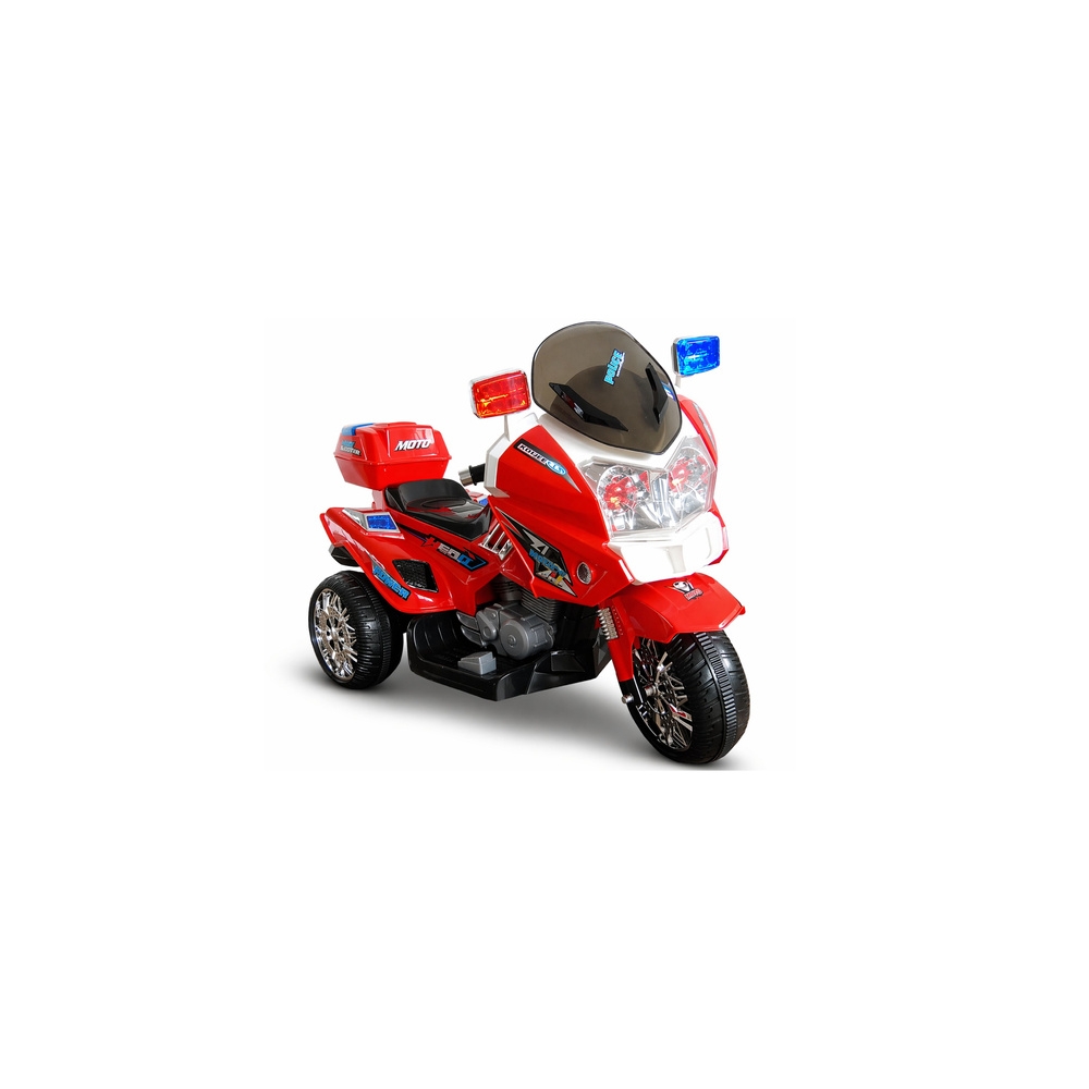 Elektrinis motociklas Policija CH815, Red-Elektromobiliai vaikams, Motociklai-e-vaikas