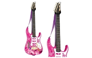 Gitara su mikrofonu ir stiprintuvu, rožinė-Žaislai, Muzikiniai-e-vaikas