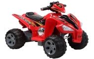 Elektrinis keturratis Big Wheels, Red-Elektromobiliai vaikams, Keturračiai ir bagiai-e-vaikas