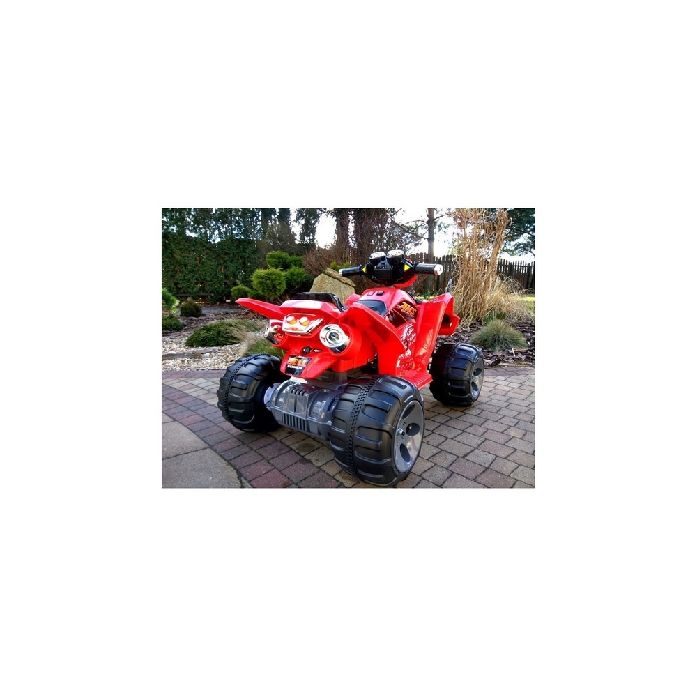 Elektrinis keturratis Big Wheels, Red-Elektromobiliai vaikams, Keturračiai ir bagiai-e-vaikas