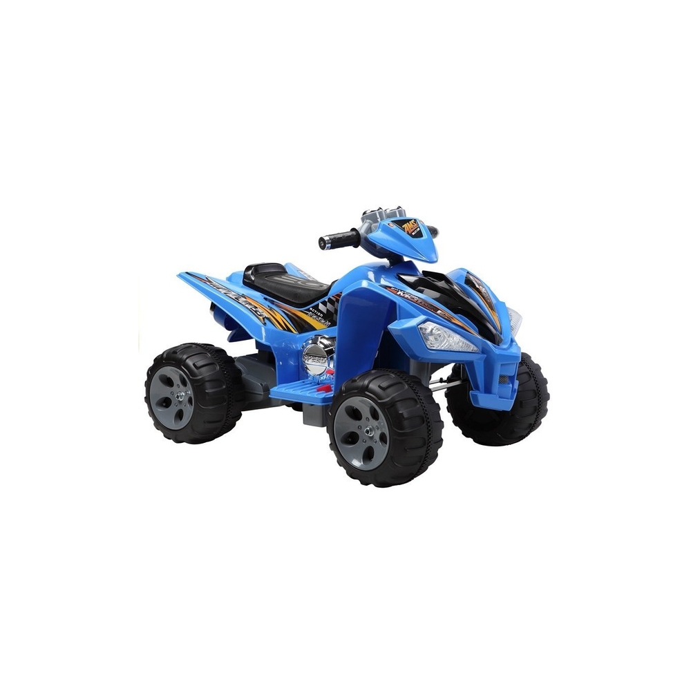 Elektrinis keturratis Big Wheels, Blue-Elektromobiliai vaikams, Keturračiai ir bagiai-e-vaikas