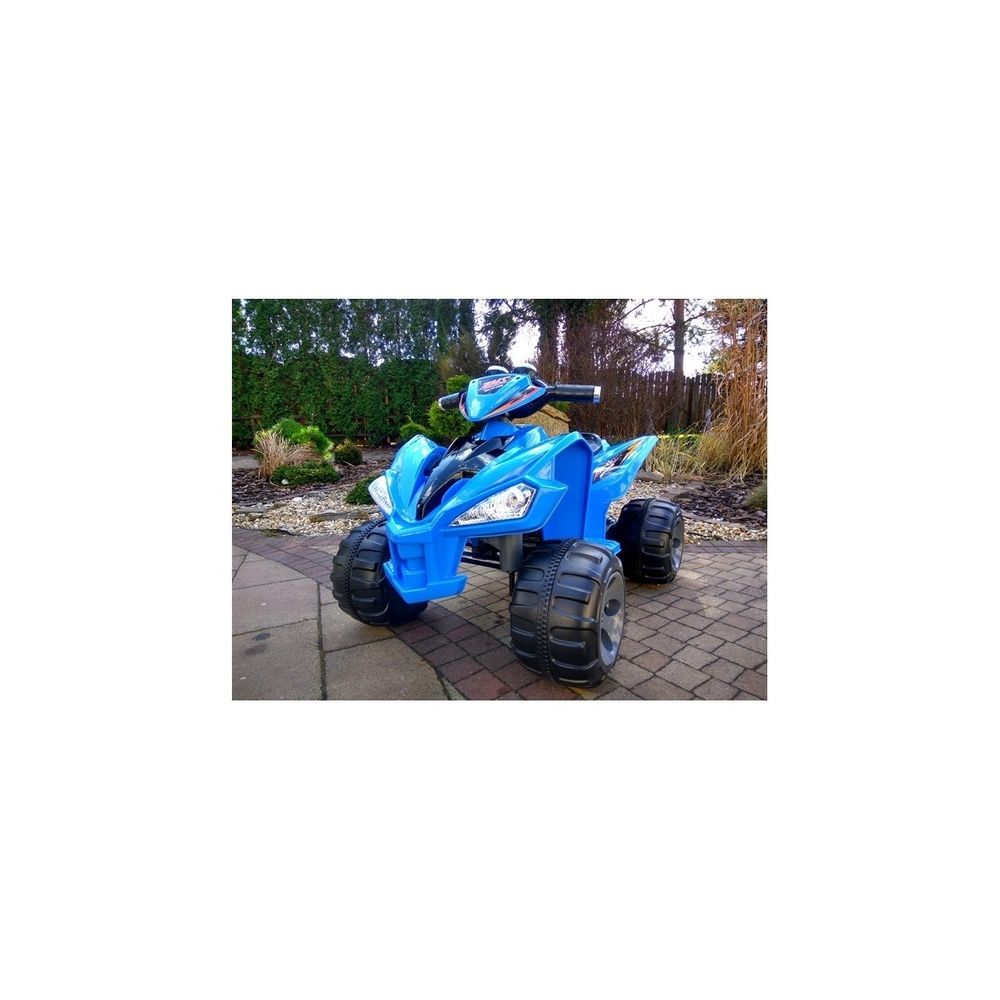Elektrinis keturratis Big Wheels, Blue-Elektromobiliai vaikams, Keturračiai ir bagiai-e-vaikas