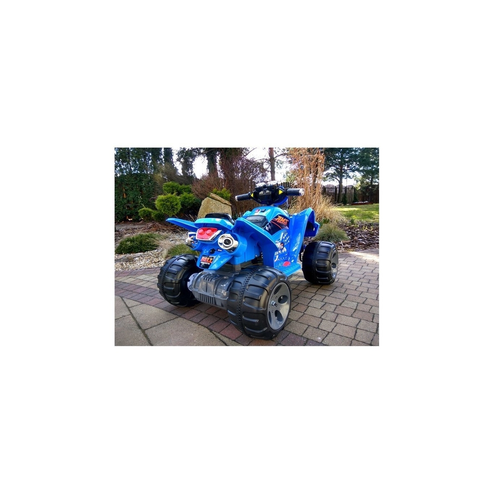 Elektrinis keturratis Big Wheels, Blue-Elektromobiliai vaikams, Keturračiai ir bagiai-e-vaikas