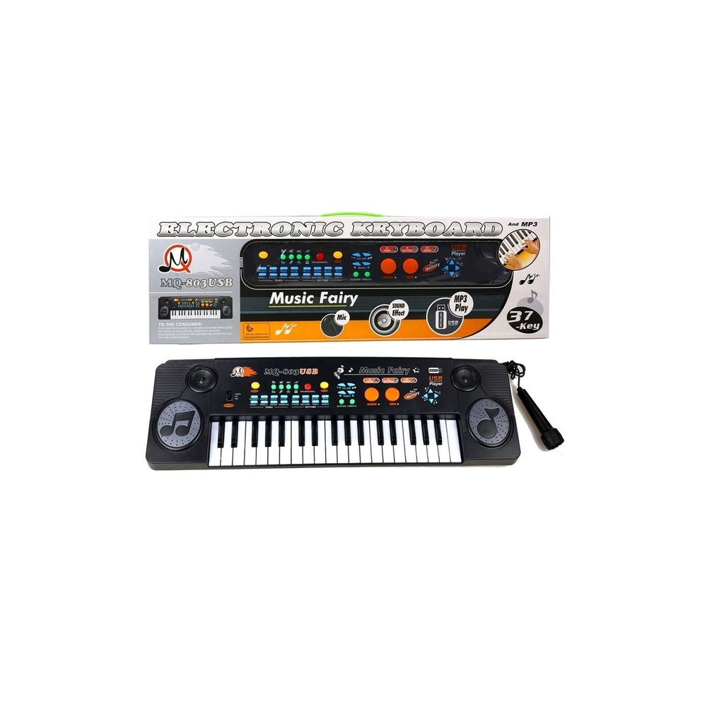 Keyboard Organy z Mikrofonem 37 Klawiszy USB