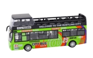 Turistinis dviaukštis autobusas su atveriamomis durimis, žalias
