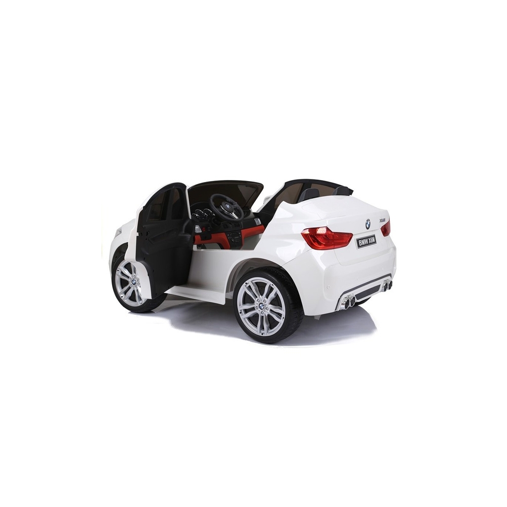 Elektromobilis BMW X6M, White-Elektromobiliai vaikams, Visureigiai-e-vaikas