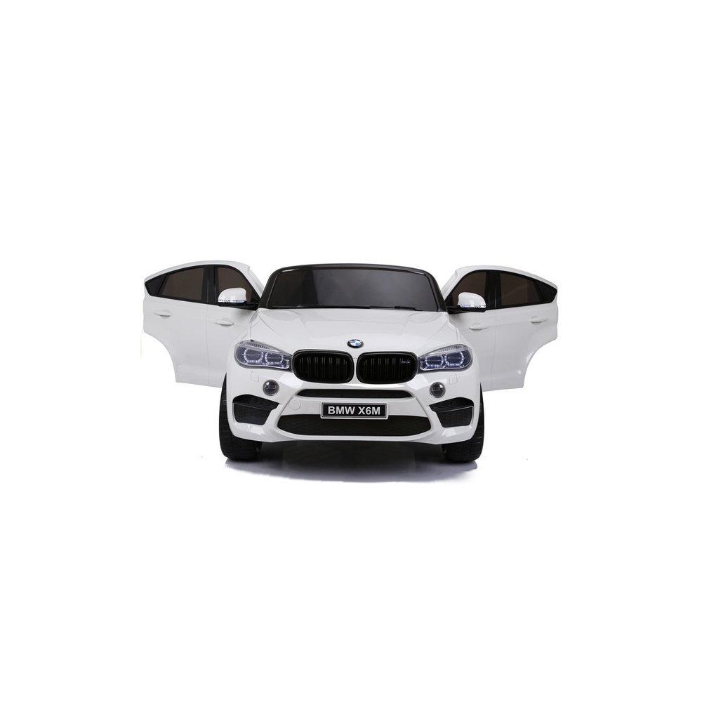 Elektromobilis BMW X6M, White-Elektromobiliai vaikams, Visureigiai-e-vaikas