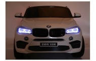 Elektromobilis BMW X6M, White-Elektromobiliai vaikams, Visureigiai-e-vaikas