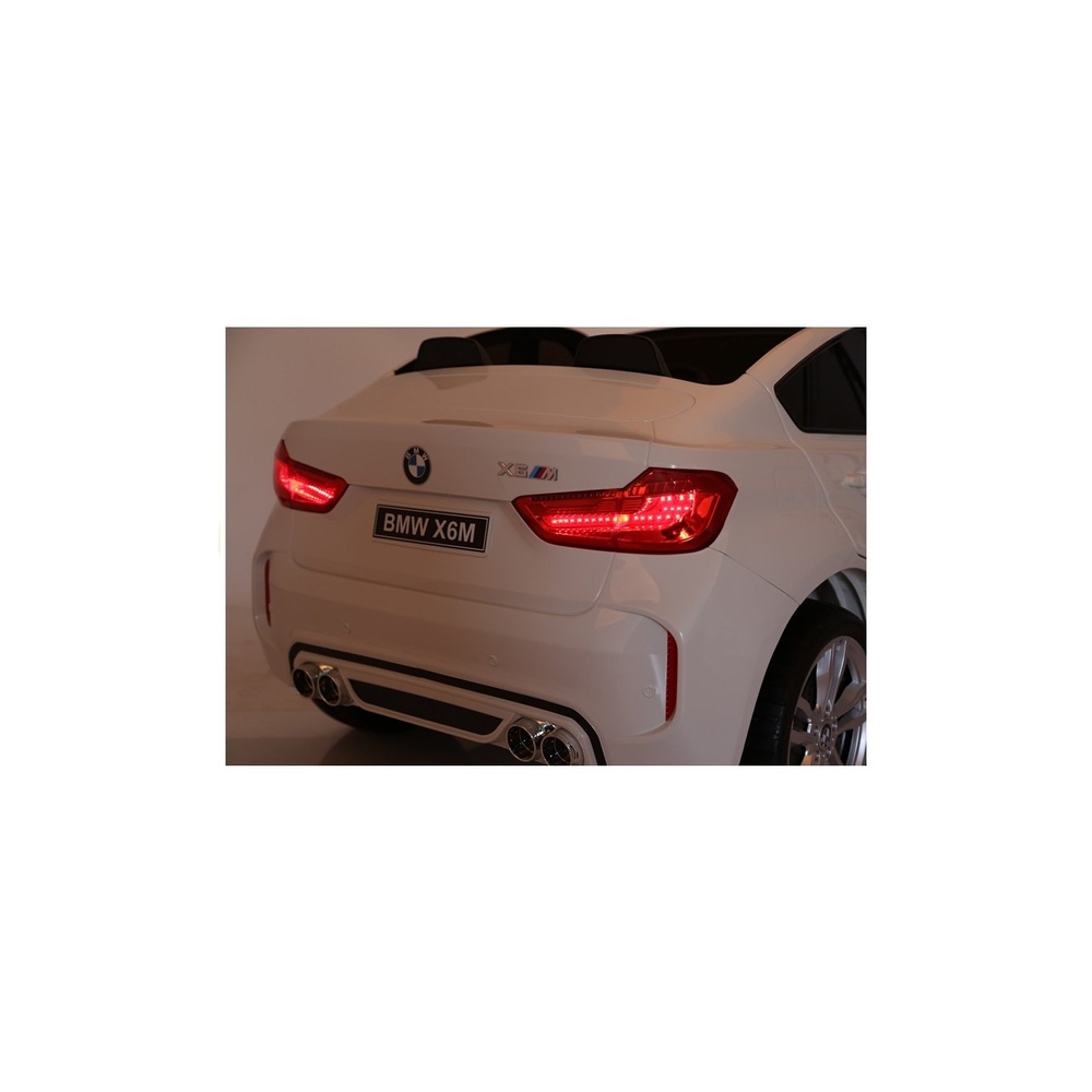 Elektromobilis BMW X6M, White-Elektromobiliai vaikams, Visureigiai-e-vaikas