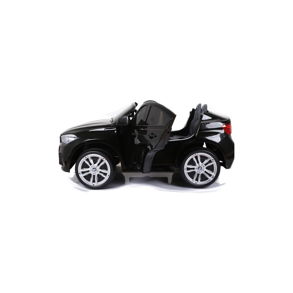 Elektromobilis BMW X6M, lakuotas juodas-Elektromobiliai vaikams, Visureigiai-e-vaikas