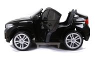 Elektromobilis BMW X6M, lakuotas juodas-Elektromobiliai vaikams, Visureigiai-e-vaikas