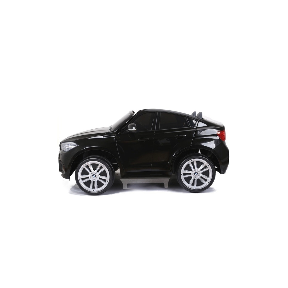Elektromobilis BMW X6M, lakuotas juodas-Elektromobiliai vaikams, Visureigiai-e-vaikas