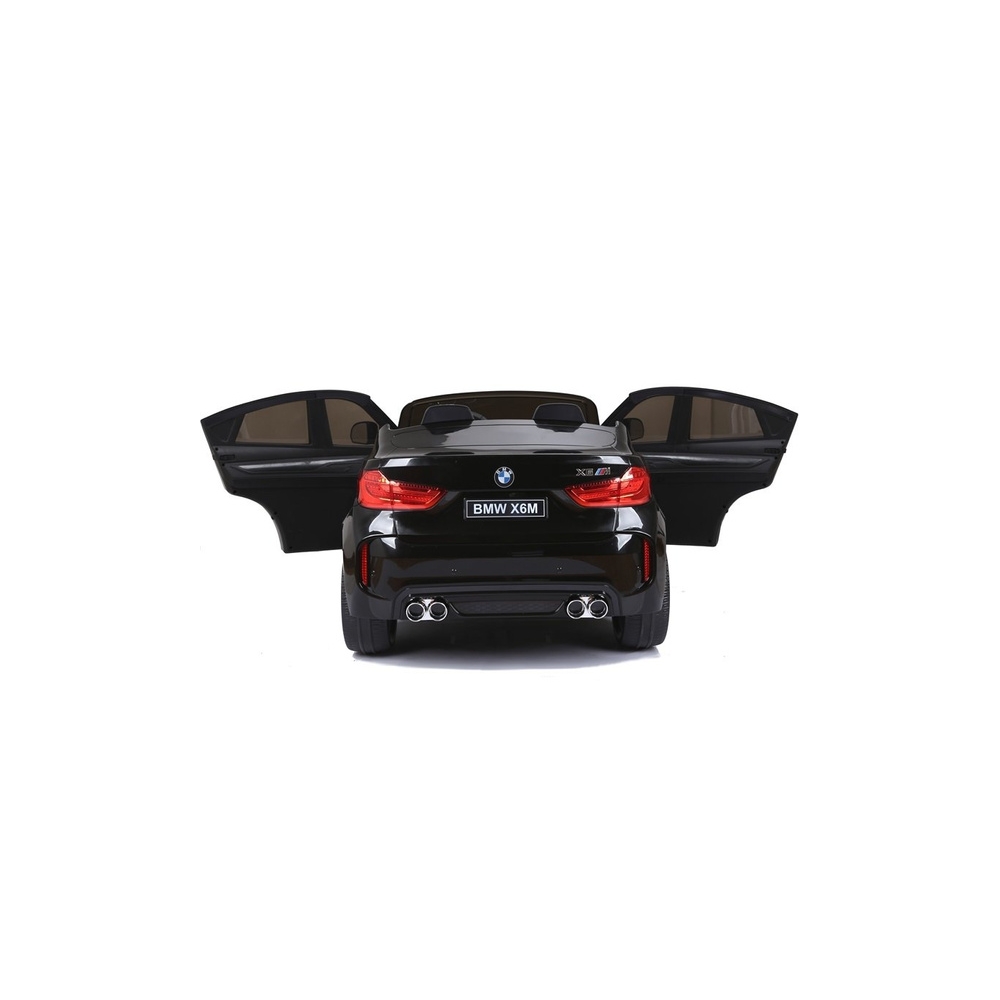 Elektromobilis BMW X6M, lakuotas juodas-Elektromobiliai vaikams, Visureigiai-e-vaikas