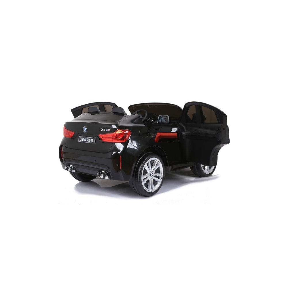 Elektromobilis BMW X6M, lakuotas juodas-Elektromobiliai vaikams, Visureigiai-e-vaikas