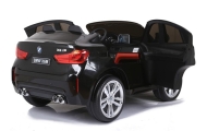 Elektromobilis BMW X6M, lakuotas juodas-Elektromobiliai vaikams, Visureigiai-e-vaikas