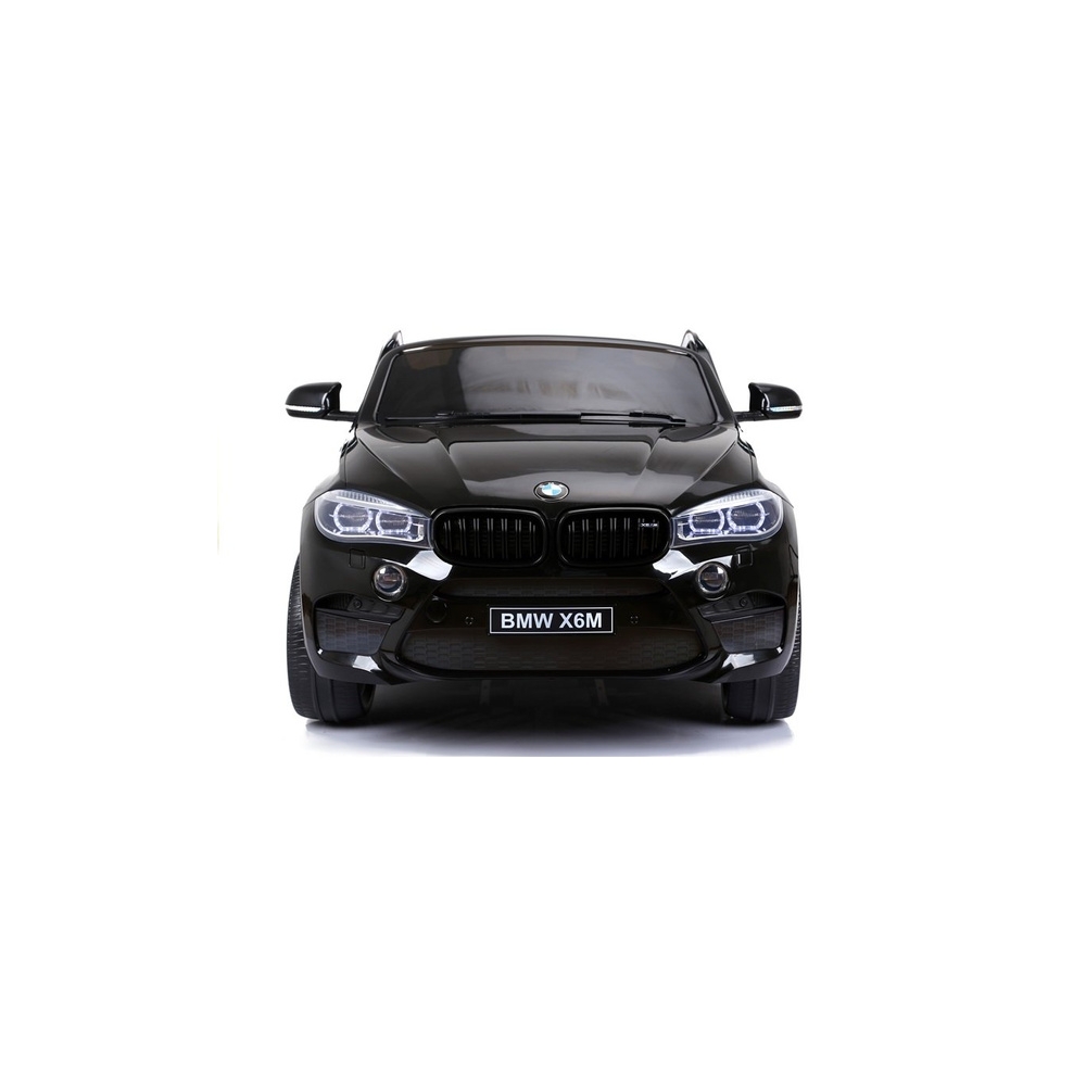 Elektromobilis BMW X6M, lakuotas juodas-Elektromobiliai vaikams, Visureigiai-e-vaikas