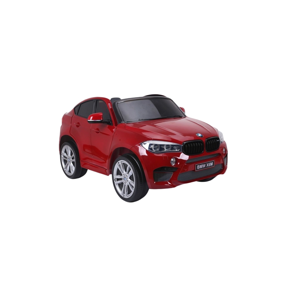 Elektromobilis BMW X6M, lakuotas raudonas-Elektromobiliai vaikams, Visureigiai-e-vaikas