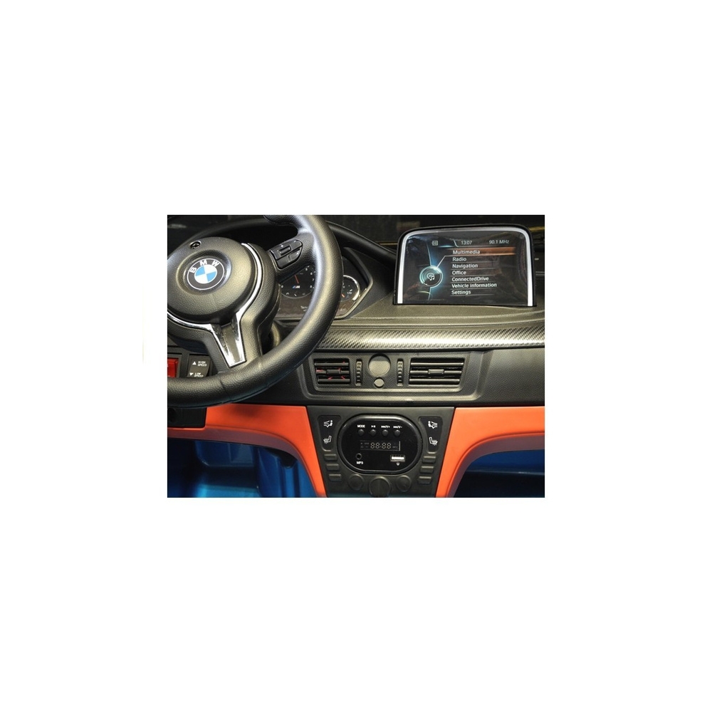 Elektromobilis BMW X6M, lakuotas raudonas-Elektromobiliai vaikams, Visureigiai-e-vaikas