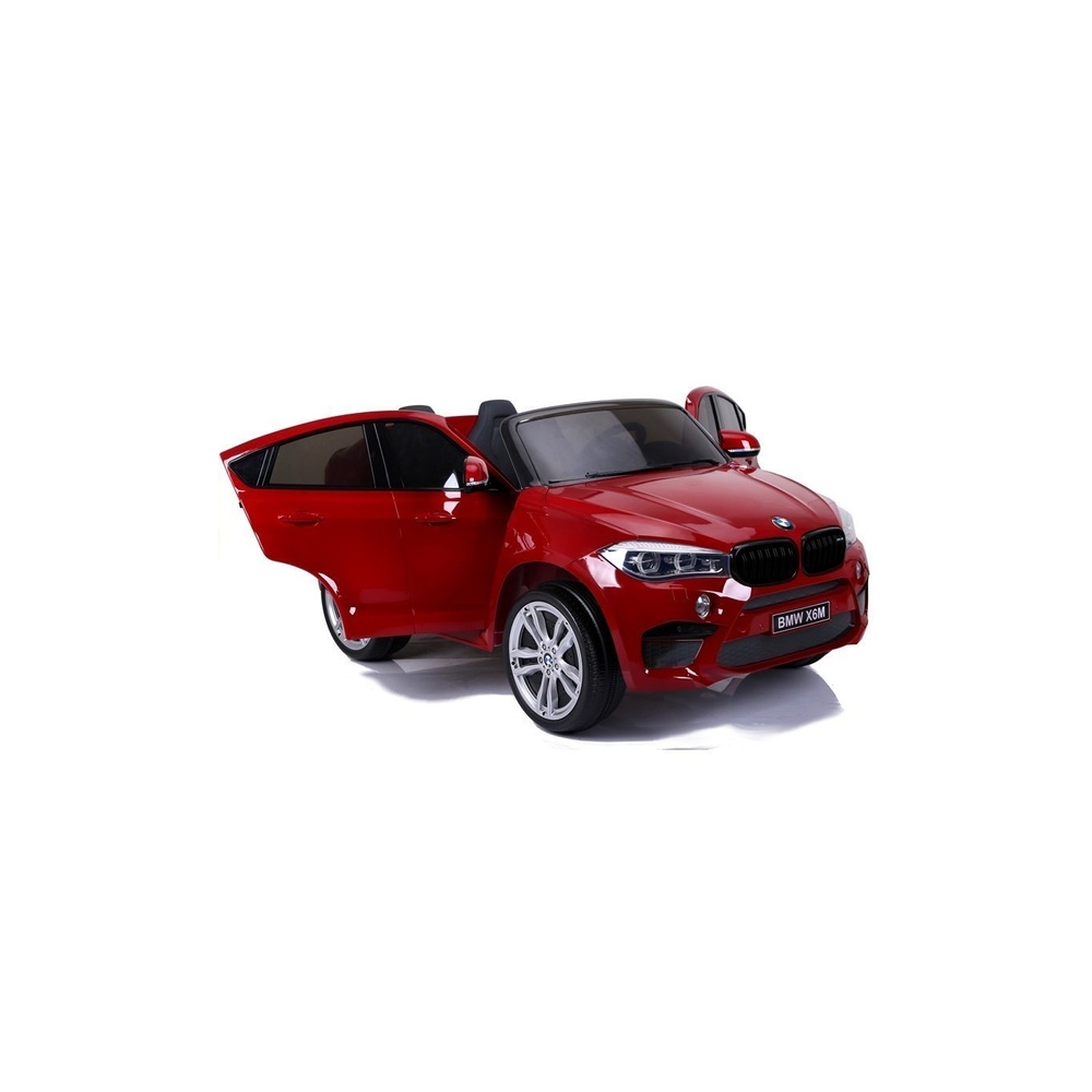 Elektromobilis BMW X6M, lakuotas raudonas-Elektromobiliai vaikams, Visureigiai-e-vaikas