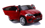 Elektromobilis BMW X6M, lakuotas raudonas-Elektromobiliai vaikams, Visureigiai-e-vaikas