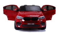 Elektromobilis BMW X6M, lakuotas raudonas-Elektromobiliai vaikams, Visureigiai-e-vaikas