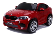 Elektromobilis BMW X6M, lakuotas raudonas-Elektromobiliai vaikams, Visureigiai-e-vaikas