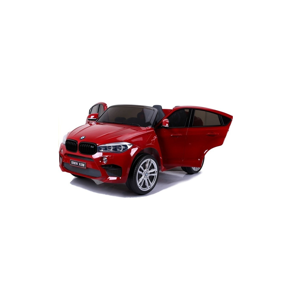 Elektromobilis BMW X6M, lakuotas raudonas-Elektromobiliai vaikams, Visureigiai-e-vaikas