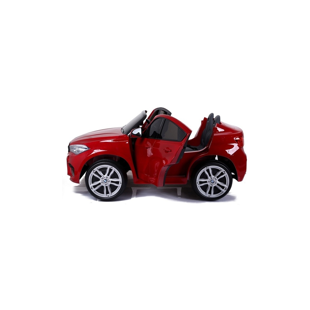 Elektromobilis BMW X6M, lakuotas raudonas-Elektromobiliai vaikams, Visureigiai-e-vaikas