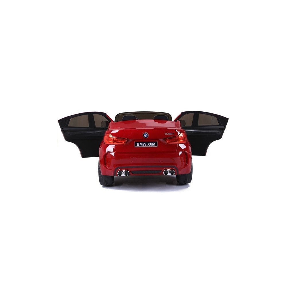 Elektromobilis BMW X6M, lakuotas raudonas-Elektromobiliai vaikams, Visureigiai-e-vaikas