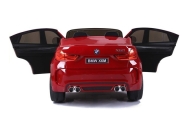 Elektromobilis BMW X6M, lakuotas raudonas-Elektromobiliai vaikams, Visureigiai-e-vaikas