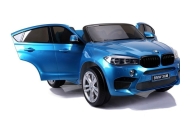 Elektromobilis BMW X6M, lakuotas mėlynas-Elektromobiliai vaikams, Visureigiai-e-vaikas