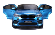 Elektromobilis BMW X6M, lakuotas mėlynas-Elektromobiliai vaikams, Visureigiai-e-vaikas