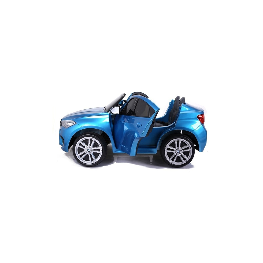 Elektromobilis BMW X6M, lakuotas mėlynas-Elektromobiliai vaikams, Visureigiai-e-vaikas