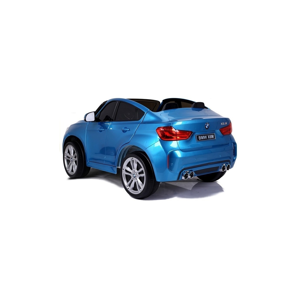 Elektromobilis BMW X6M, lakuotas mėlynas-Elektromobiliai vaikams, Visureigiai-e-vaikas