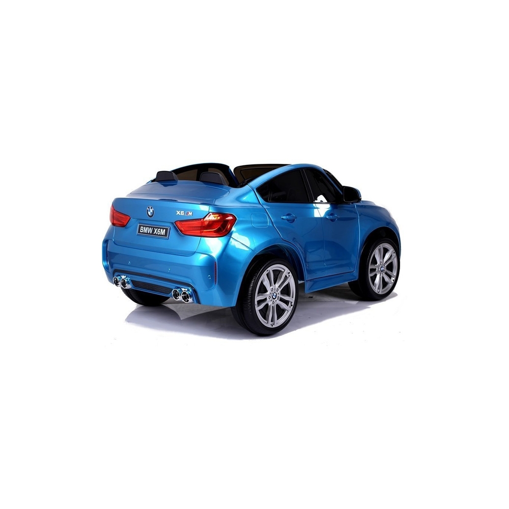 Elektromobilis BMW X6M, lakuotas mėlynas-Elektromobiliai vaikams, Visureigiai-e-vaikas