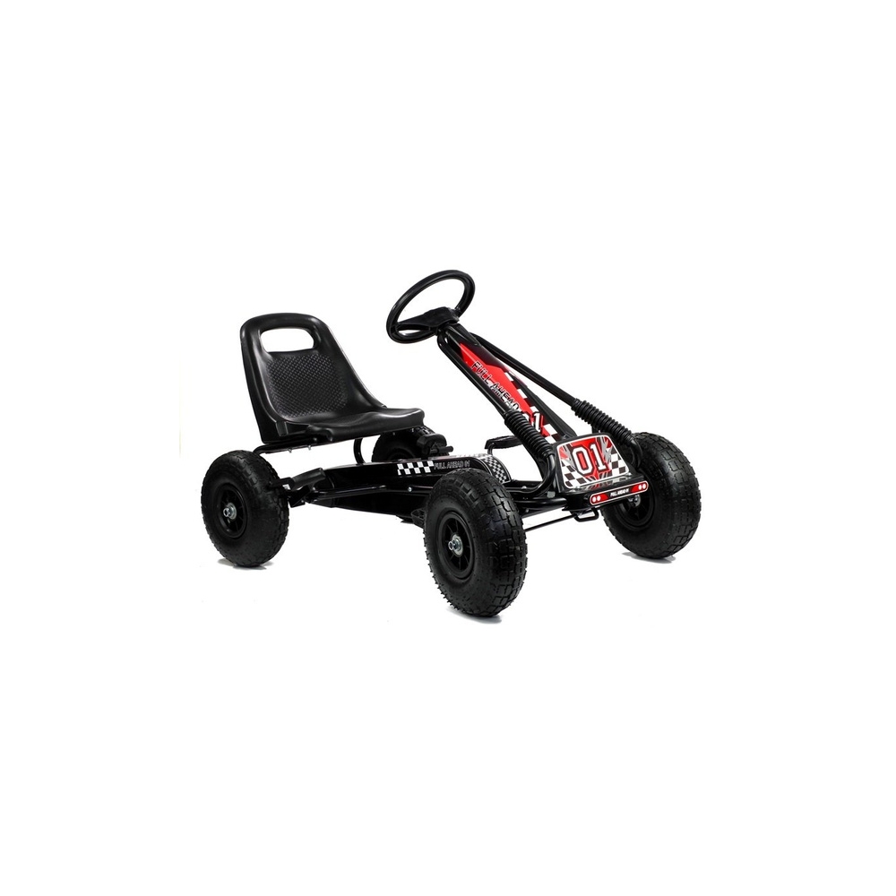 Gokart Czarny A-15 Pompowane Koła