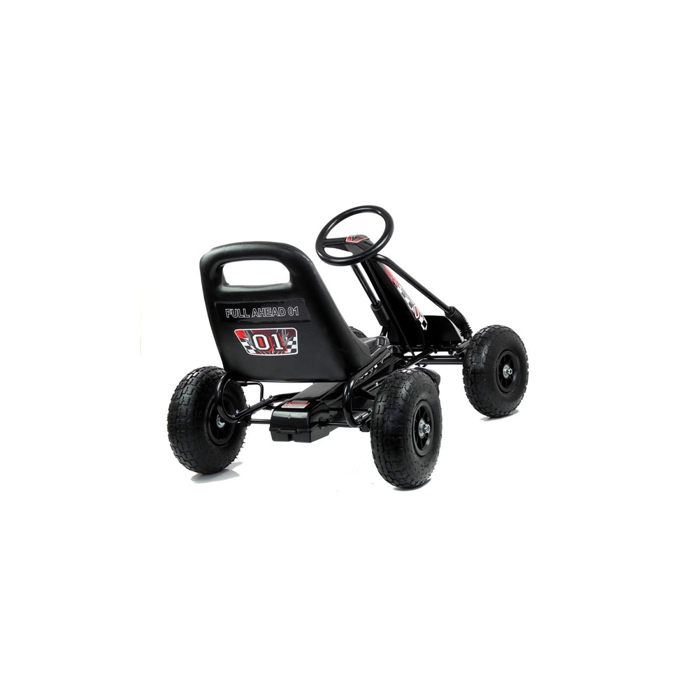 Gokart Czarny A-15 Pompowane Koła
