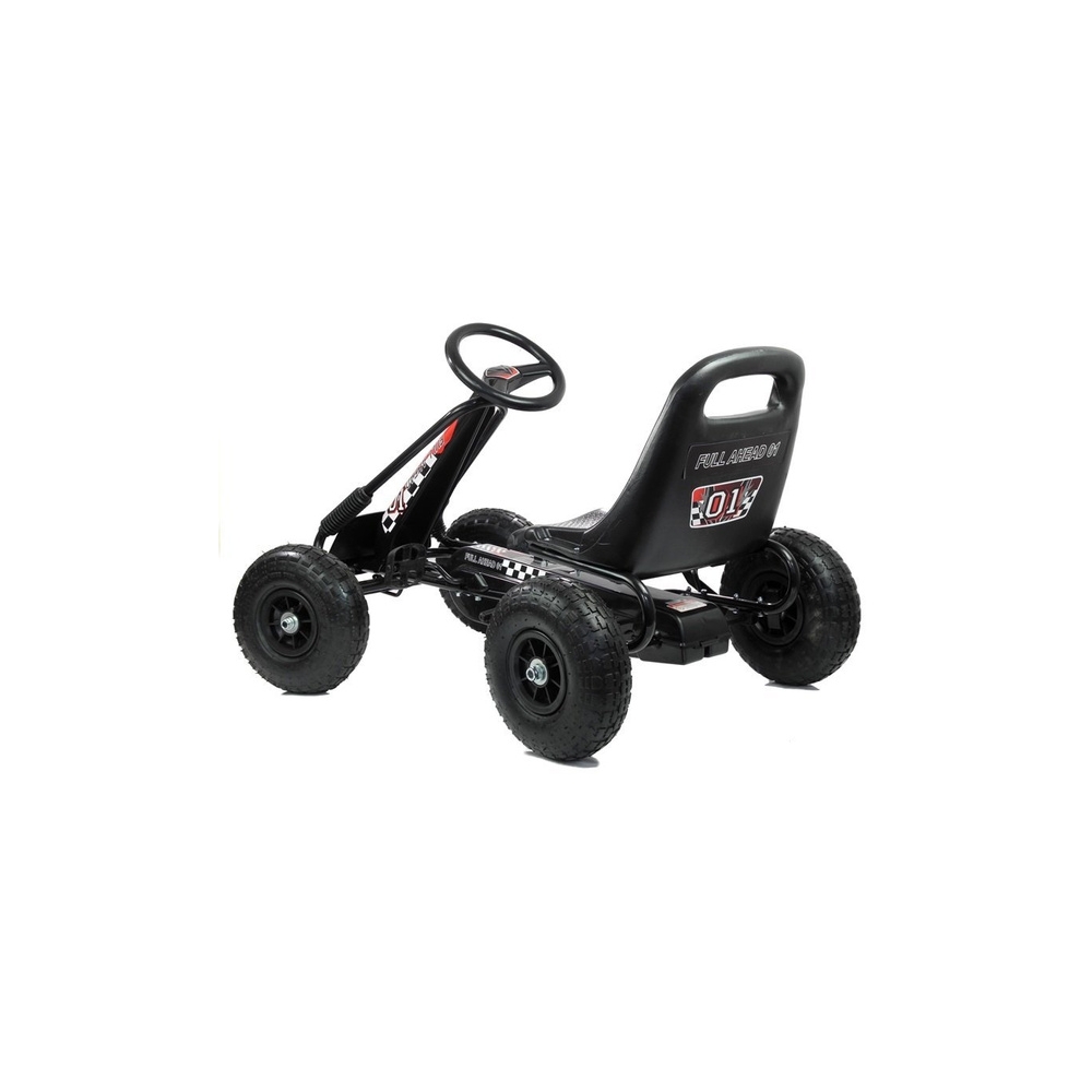 Gokart Czarny A-15 Pompowane Koła