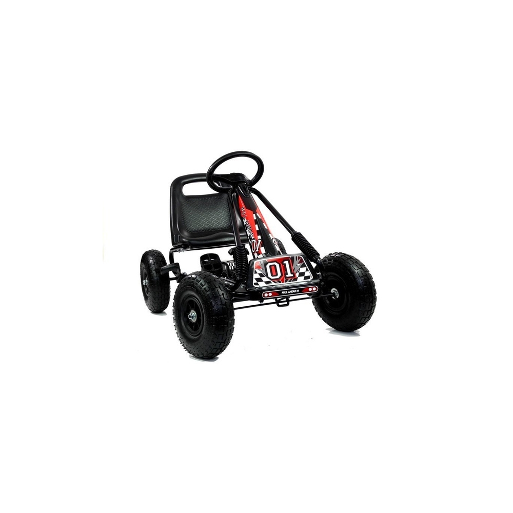 Gokart Czarny A-15 Pompowane Koła