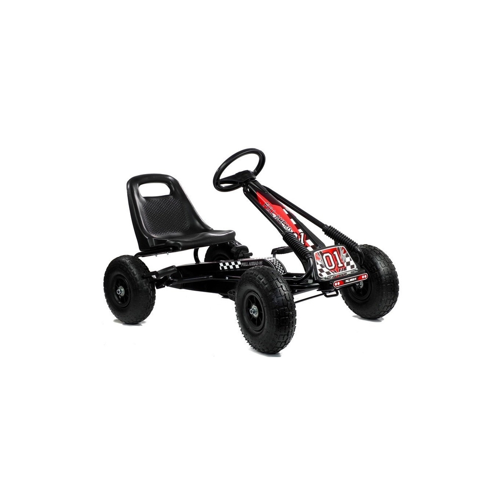 Gokart Czarny A-15 Pompowane Koła