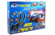 Racing Track 2 Cars Controllers Loop Lights Slot Cars