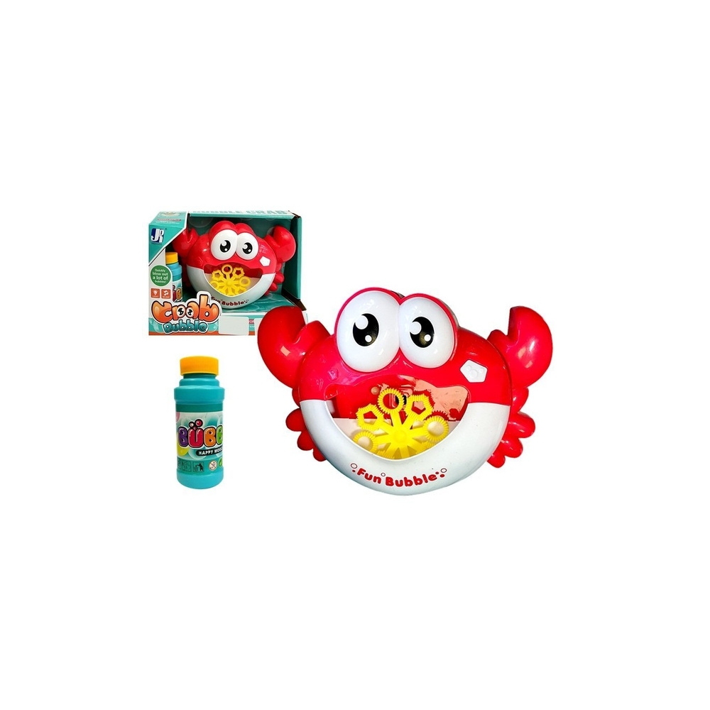 Muilo burbulų mašina Crab Red-Žaislai, Lauko žaislai, Muilo burbulai-e-vaikas
