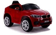 Elektromobilis BMW X6, lakuotas raudonas-Elektromobiliai vaikams, Visureigiai-e-vaikas