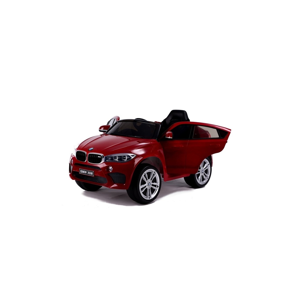 Elektromobilis BMW X6, lakuotas raudonas-Elektromobiliai vaikams, Visureigiai-e-vaikas