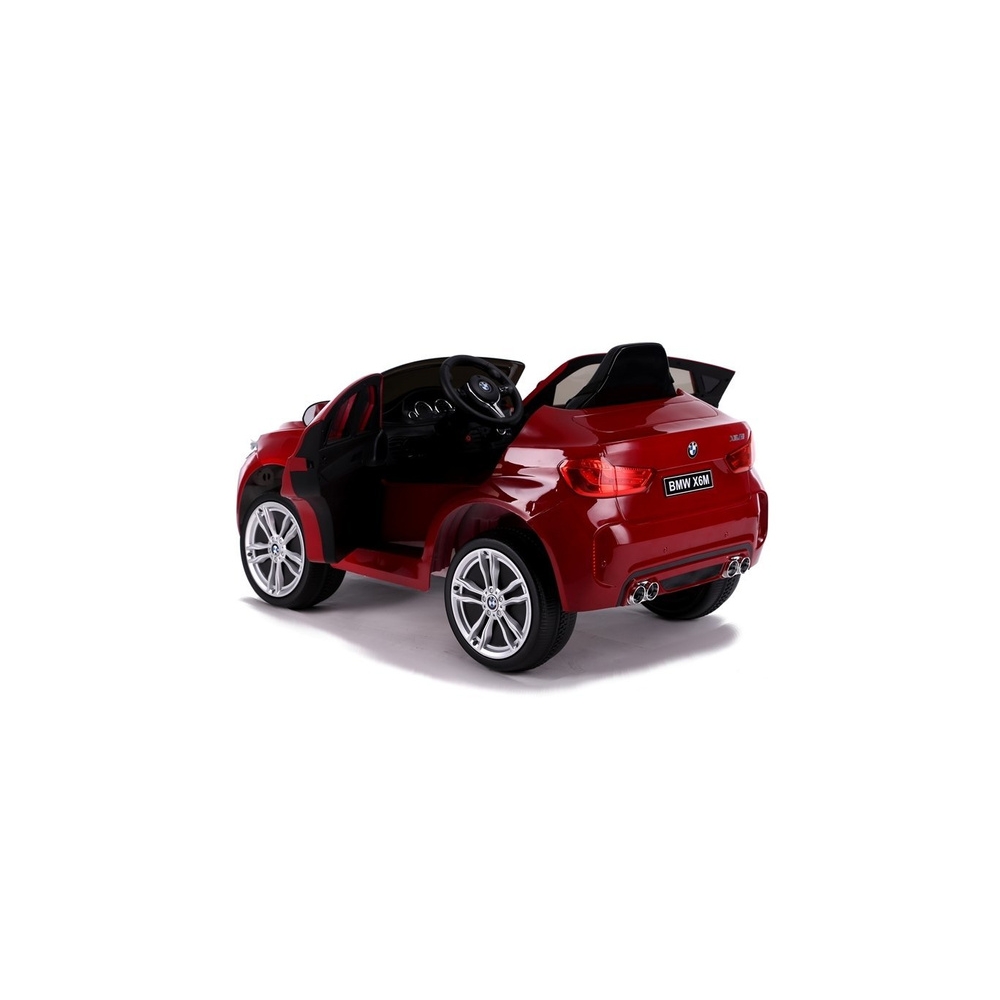 Elektromobilis BMW X6, lakuotas raudonas-Elektromobiliai vaikams, Visureigiai-e-vaikas