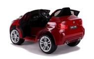 Elektromobilis BMW X6, lakuotas raudonas-Elektromobiliai vaikams, Visureigiai-e-vaikas