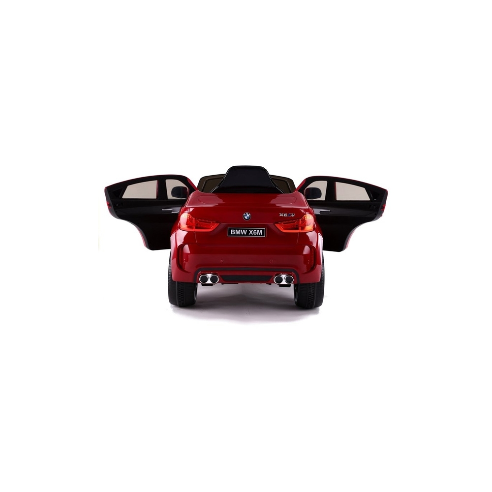 Elektromobilis BMW X6, lakuotas raudonas-Elektromobiliai vaikams, Visureigiai-e-vaikas