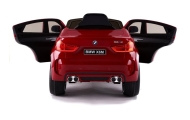 Elektromobilis BMW X6, lakuotas raudonas-Elektromobiliai vaikams, Visureigiai-e-vaikas