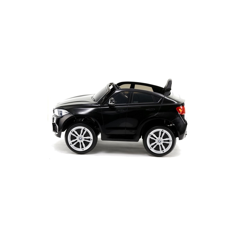 Elektromobilis BMW X6, lakuotas juodas-Elektromobiliai vaikams, Visureigiai-e-vaikas