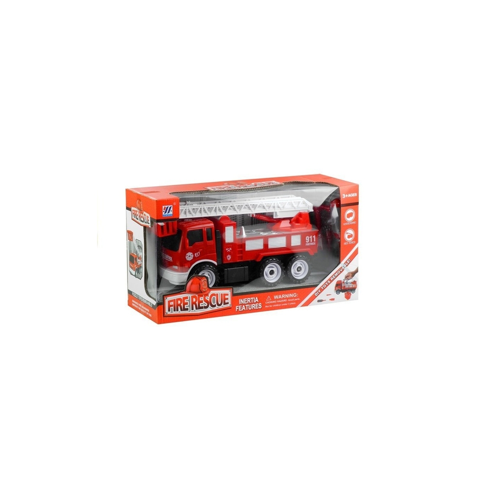 "Take-Apart Fire Rescue Truck" Mažasis mechanikas Ratų veržliaraktis Atsuktuvas